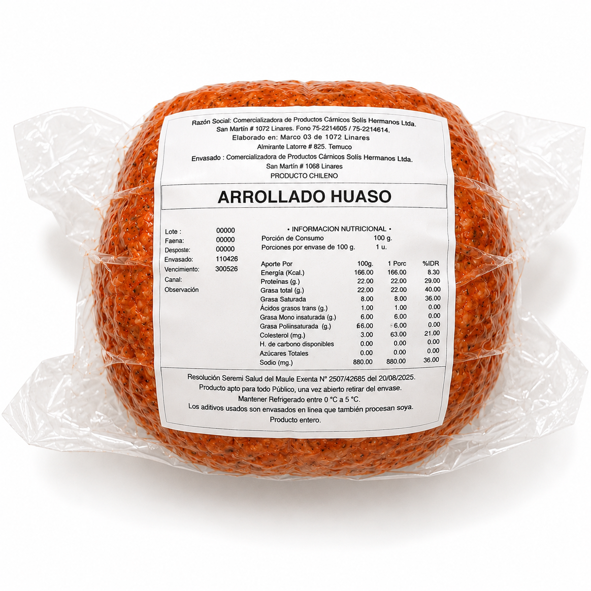 Arrollado Huaso - Carnes Ñuño