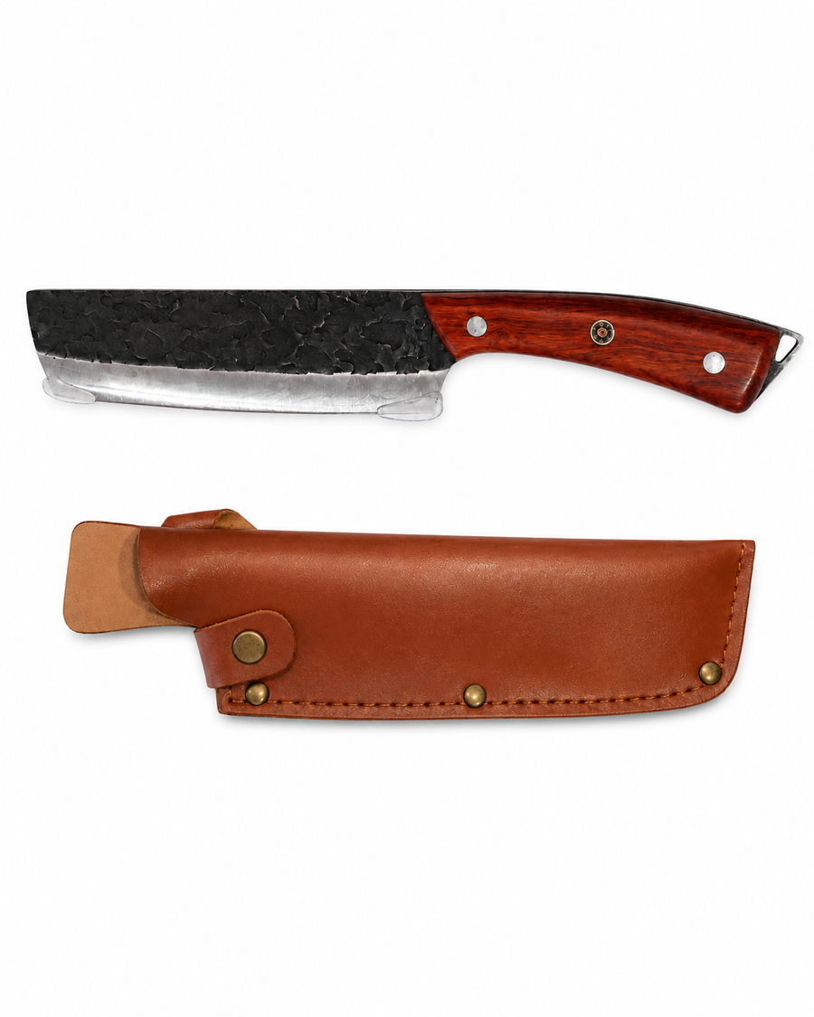 MACHETE PARRILLERO ARTESANAL CON FUNDA