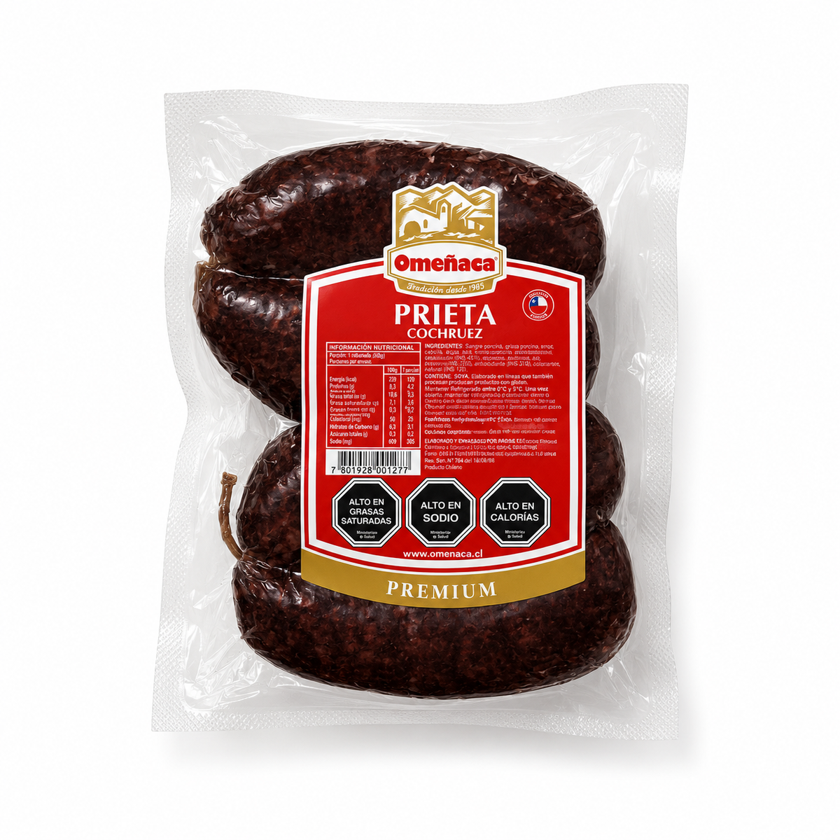 PRIETAS CON NUEZ OMEÑACA 400gr